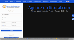 Desktop Screenshot of agence-du-littoral.com